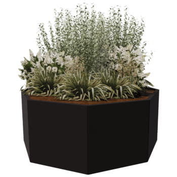 Gepoedercoat staal plantenbak Chicago 70