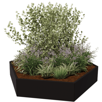 Gepoedercoat staal plantenbak Denver 120