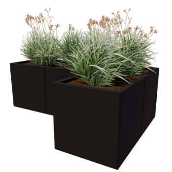 Gepoedercoat staal plantenbak Kansas 50