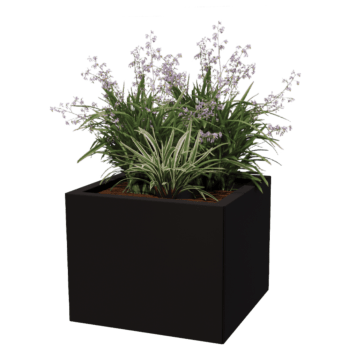Gepoedercoat staal plantenbak Miami 50 x 50 cm
