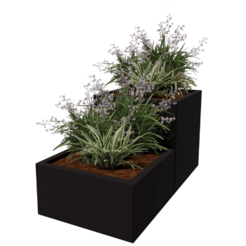 Gepoedercoat staal plantenbak Miami special II 60