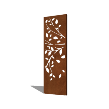 Cortenstaal paneel boom deel 2 60 x 6 x 190 cm