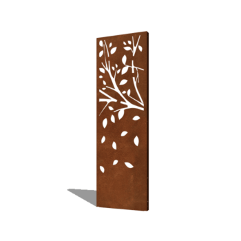 Cortenstaal paneel boom deel 3 60 x 6 x 190 cm