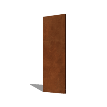 Cortenstaal paneel basis 60 x 6 x 190 cm