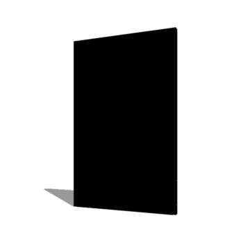 Gepoedercoat staal paneel basis 120 x 6 x 190 cm