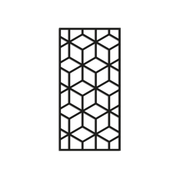 Metalen wanddecoratie Geometric Pattern 2.0