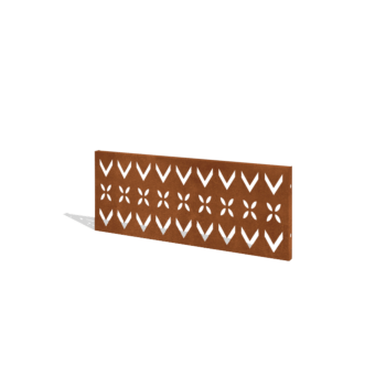 Cortenstaal schutting H paneel V 120 x 47,5 cm