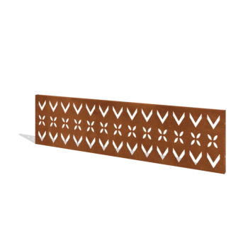 Cortenstaal schutting H paneel V 180 x 47,5 cm