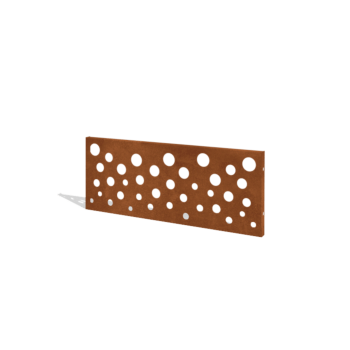 Cortenstaal schutting H paneel B 120 x 47,5 cm