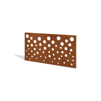 Cortenstaal schutting H paneel B 120 x 63,3 cm