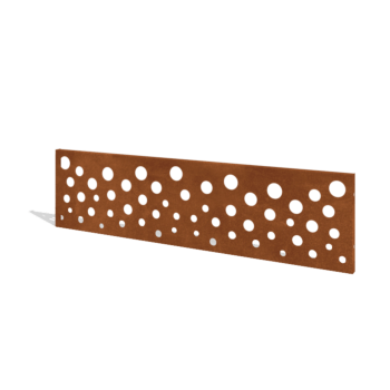 Cortenstaal schutting H paneel B 180 x 47,5 cm