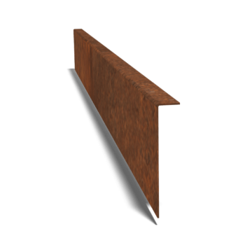 Cortenstaal kantopsluiting gezet 12 cm (lengte 150 cm)