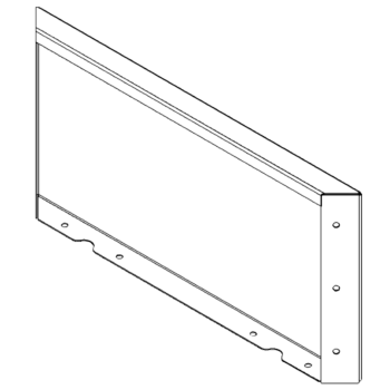 Cortenstaal paneel 30 x 60 cm