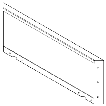 Cortenstaal paneel 30 x 80 cm