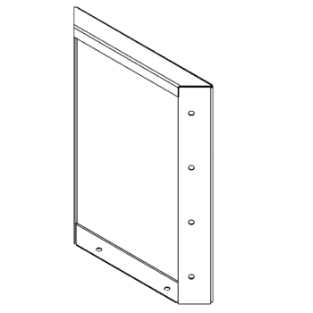 Cortenstaal paneel 40 x 30 cm