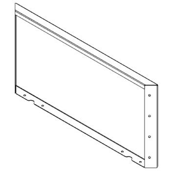 Cortenstaal paneel 40 x 80 cm
