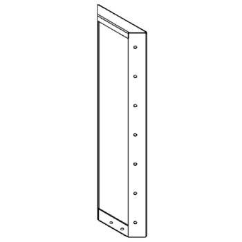 Cortenstaal paneel 70 x 20 cm