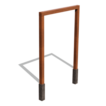 Cortenstaal pergola recht 200 cm