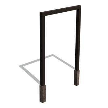 Gepoedercoat staal pergola recht 200 cm