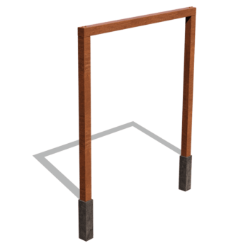 Cortenstaal pergola recht 250 cm