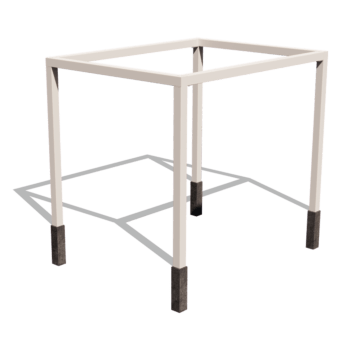 Gepoedercoat staal pergola vierkant opstelling 324 x 250 cm