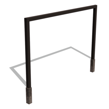 Gepoedercoat staal pergola recht 400 cm