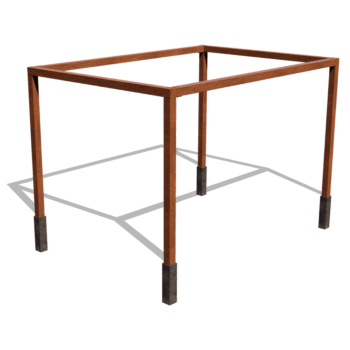 Cortenstaal pergola vierkant opstelling 424 x 300 cm