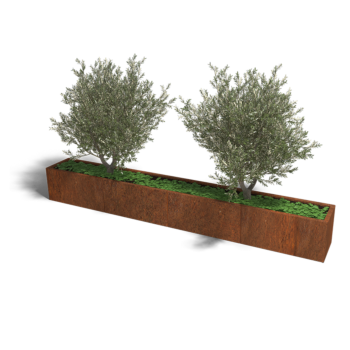 Cortenstaal plantenbak Texas xxl 320 x 40 cm