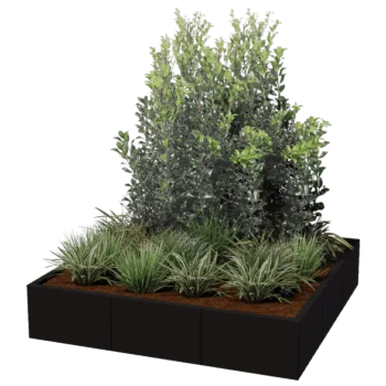 Stalen plantenbak XXL - Vierkant - 150 x 150 cm