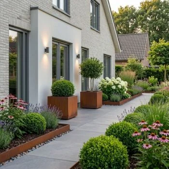 Cortenstaal plantenbak - Vierkant - 50 x 50 x 50 cm - Met bodemplaat