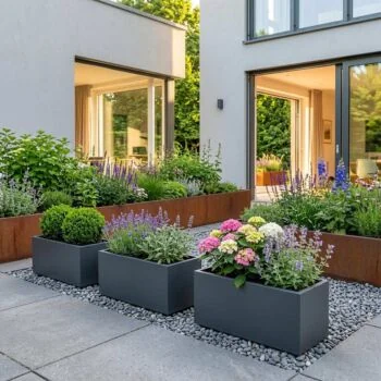 Stalen plantenbak - Rechthoek - 100 x 50 x 50 cm - Andere RAL kleur - Zonder bodemplaat