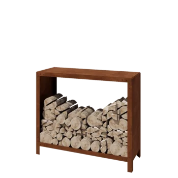Cortenstaal houtopslag - Indiana - 120 x 40 x 100 cm