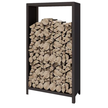 Stalen houtopslag - Indiana - 100 x 40 x 180 cm - RAL7016 mat (antraciet grijs)