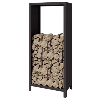 Stalen houtopslag - Indiana - 80 x 40 x 180 cm - RAL7016 mat (antraciet grijs)