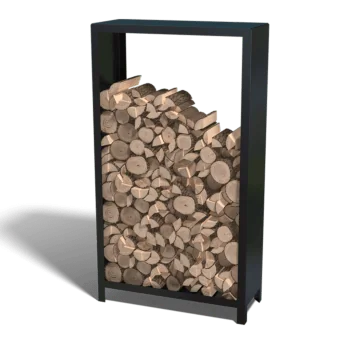 Stalen houtopslag - Indiana - 100 x 40 x 180 cm