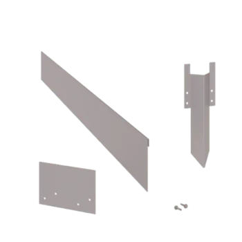 Verzinkt staal borderrand - Geplet - Hoogte 13 cm - Complete set 15 meter