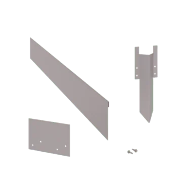 Verzinkt staal borderrand - Geplet - Hoogte 13 cm - Complete set 24 meter