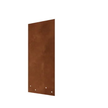 Cortenstaal koppelplaat - Recht - Hoogte borderrand 45 cm