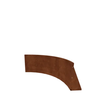 Cortenstaal keerwand - Binnenbocht - 100 x 100 x 50 cm