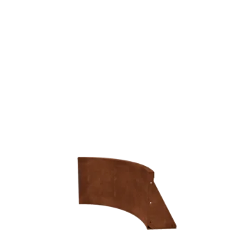 Cortenstaal keerwand - Binnenbocht - 50 x 50 x 40 cm