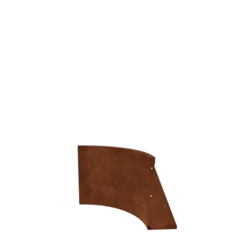 Cortenstaal keerwand - Binnenbocht - 50 x 50 x 50 cm