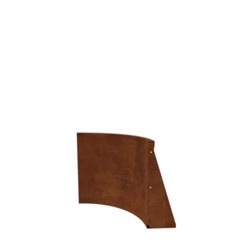 Cortenstaal keerwand - Binnenbocht - 50 x 50 x 60 cm