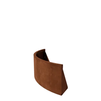 Cortenstaal keerwand - Buitenbocht - 100 x 100 x 40 cm