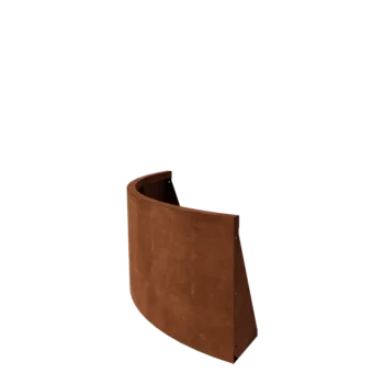 Cortenstaal keerwand - Buitenbocht - 100 x 100 x 50 cm