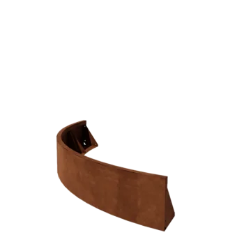 Cortenstaal keerwand - Buitenbocht - 150 x 150 x 30 cm