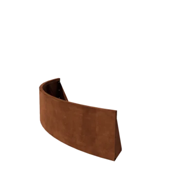 Cortenstaal keerwand - Buitenbocht - 150 x 150 x 40 cm