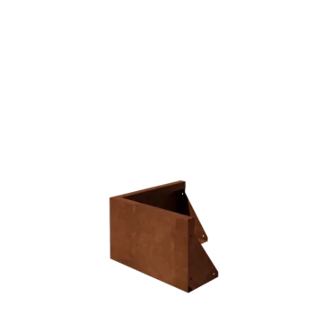 Cortenstaal keerwand - Buitenhoek - 50 x 50 x 30 cm