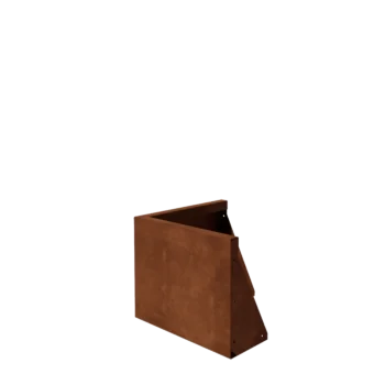 Cortenstaal keerwand - Buitenhoek - 50 x 50 x 40 cm