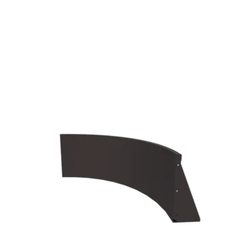 Stalen keerwand - Buitenbocht - 100 x 100 x 50 cm - RAL7016 matt (antraciet grijs)