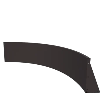 Stalen keerwand - Buitenbocht - 150 x 150 x 50 cm - Andere RAL kleur